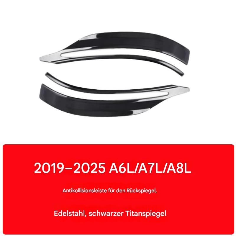 Audi A6L/A7/A8L 2019–2025 Spiegel Schutzleiste Edelstahl Zubehör