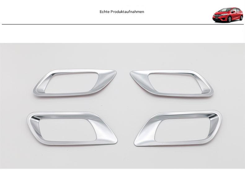 ABS Chrom Türgriffblenden für Honda Fit GK5 2014–2020 – Innenrahmenabdeckung für 3. Generation Jazz
