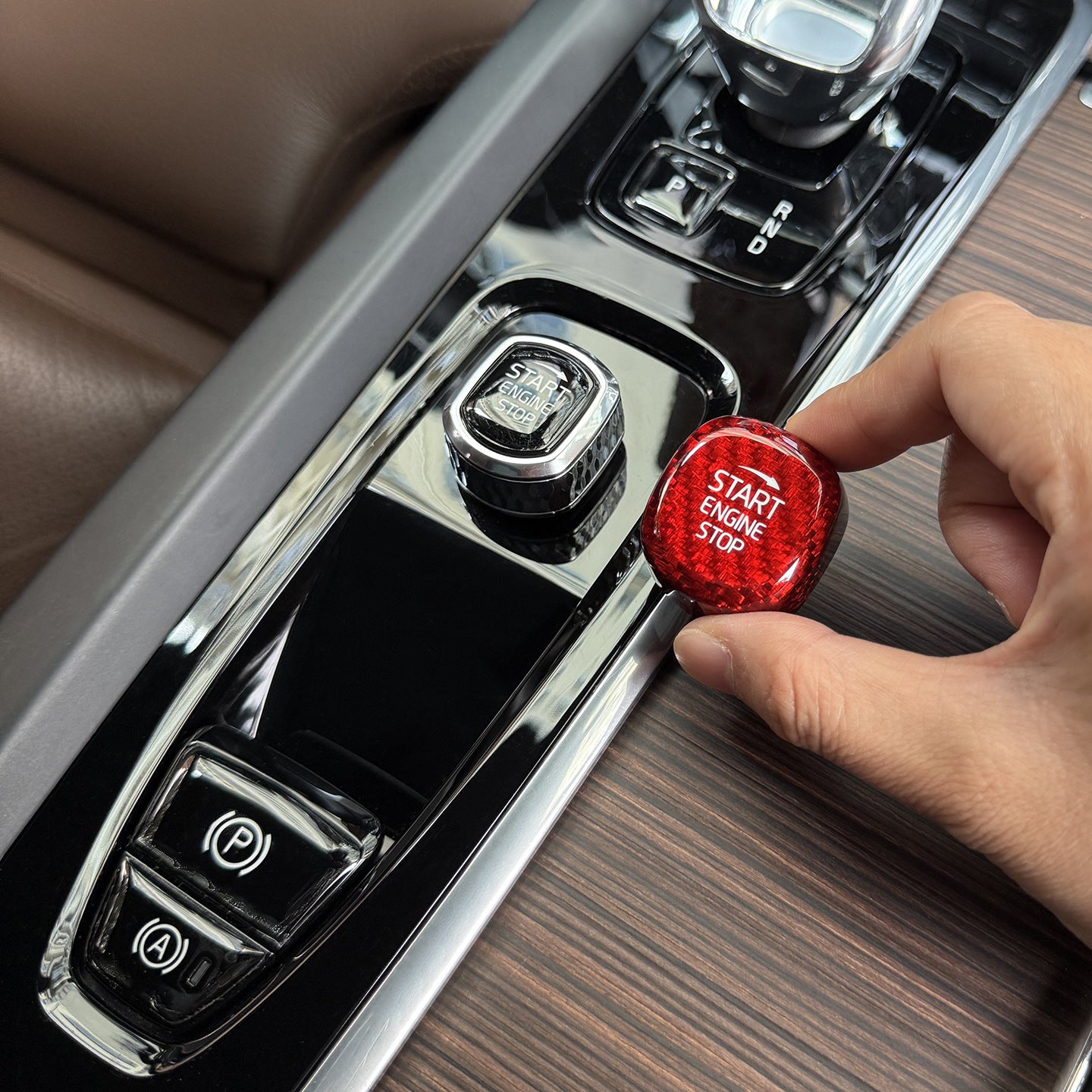 Volvo XC60/S90/XC90/S60/V60/V90 Startknopf Carbon Abdeckung – Schutz & Dekor