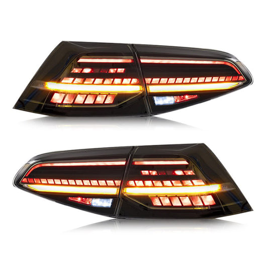 LED Rückleuchten-Set für VW Golf 7 (2014–2020) – Dynamischer Blinker & Bremslicht – Tuning Heckleuchten im OEM-Stil