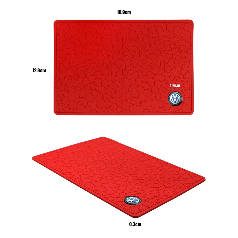 PVC Anti-Rutsch-Matte fürs Auto, Handy Anti-Rutsch-Gel-Pad für das Armaturenbrett, passend für Volkswagen GTI, Arteon R, Scirocco, Jetta R-Line, Tiguan, Polo, Magotan und GTD.