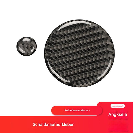 Carbon Multimedia Drehknopf Abdeckung für Mazda 3 ab 2020
