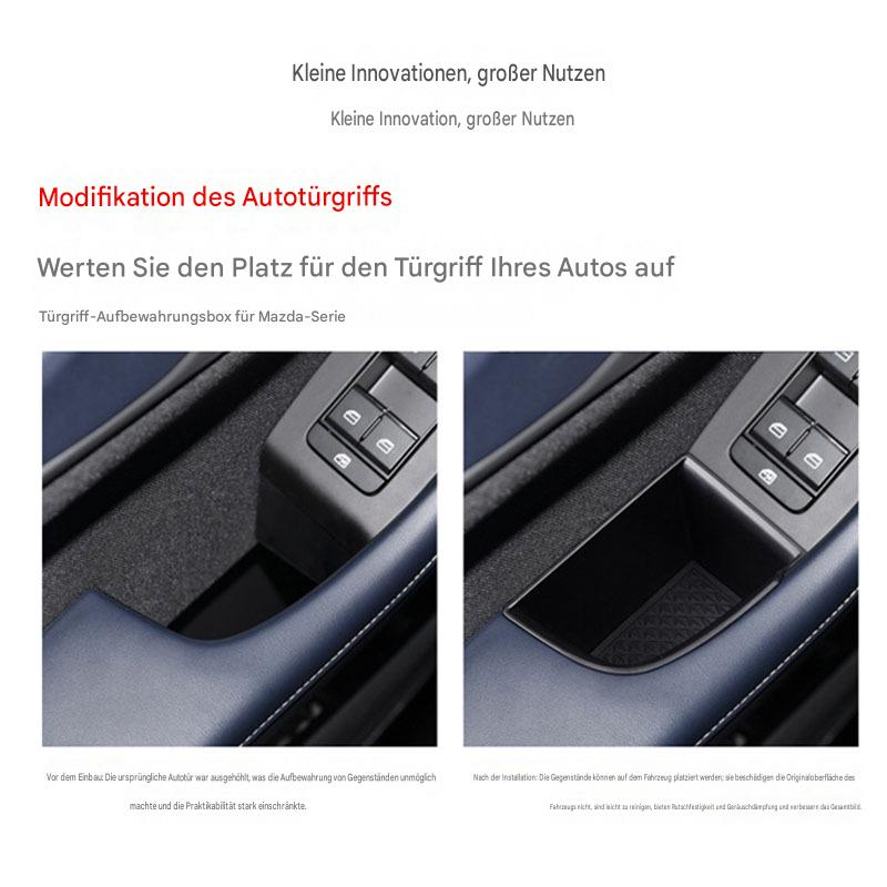 ABS Türgriff Aufbewahrungsbox Auto Organizer – Passend für Mazda CX-30 / Mazda 3, Baujahre 2020 bis 2025, Innenraum Modifikationszubehör