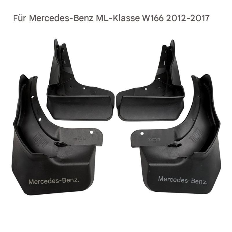 Schmutzfänger für Mercedes ML W166 ML350 ML400 | Neutraler elastischer Kunststoff Spritzschutz