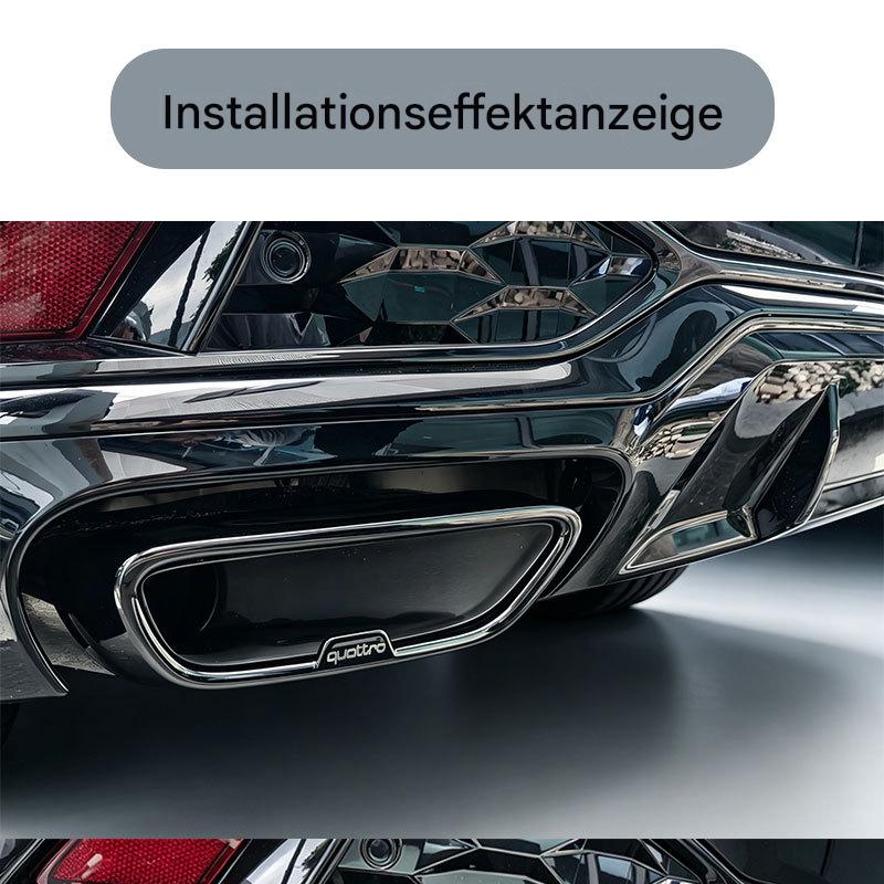Vierrohr‑Auspuffblenden Edelstahl für Audi A6L 2026 | Funftesrad