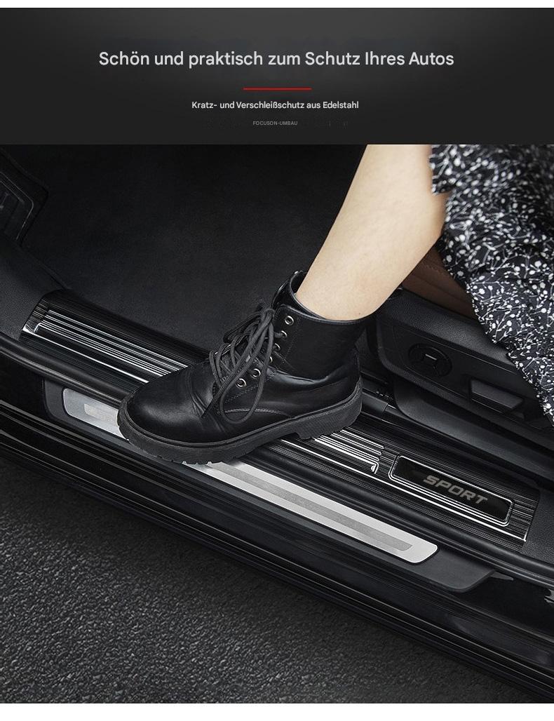 Einstiegsleisten Türschweller passend für Audi A6L / Q5 / A4L / A5 / Q3 – Edelstahl Welcome Pedal Innenraum Dekor & Tuning Zubehör