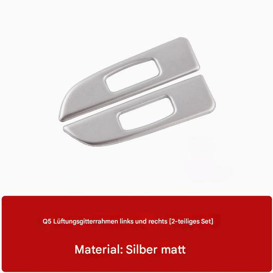 Audi Q5 2009–2018 Luftauslass Rahmen Edelstahl – Innenraum Dekor
