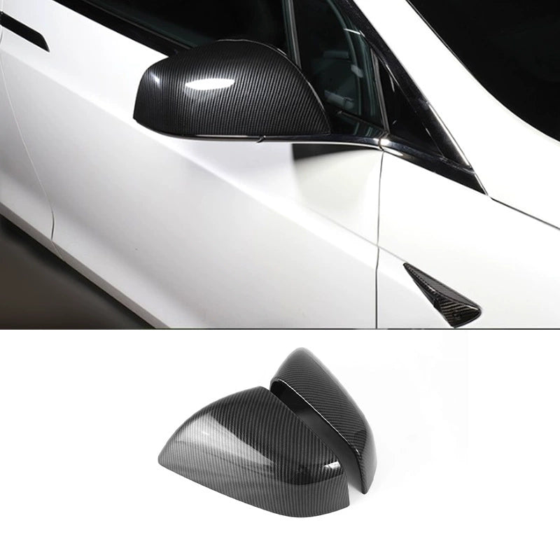 Spiegelabdeckung für Tesla Model X – Carbon Außenspiegel Schutzkappen & Rückspiegel Cover Tuning Zubehör