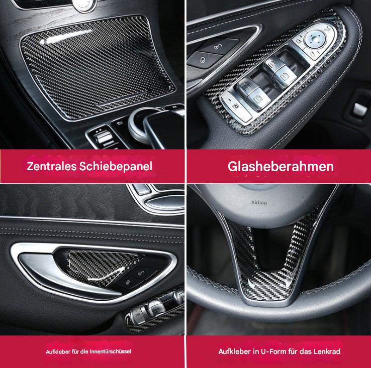 Mercedes GLC260L & C200L/C260L 2015–2020 Carbon Innenraum Dekorleisten