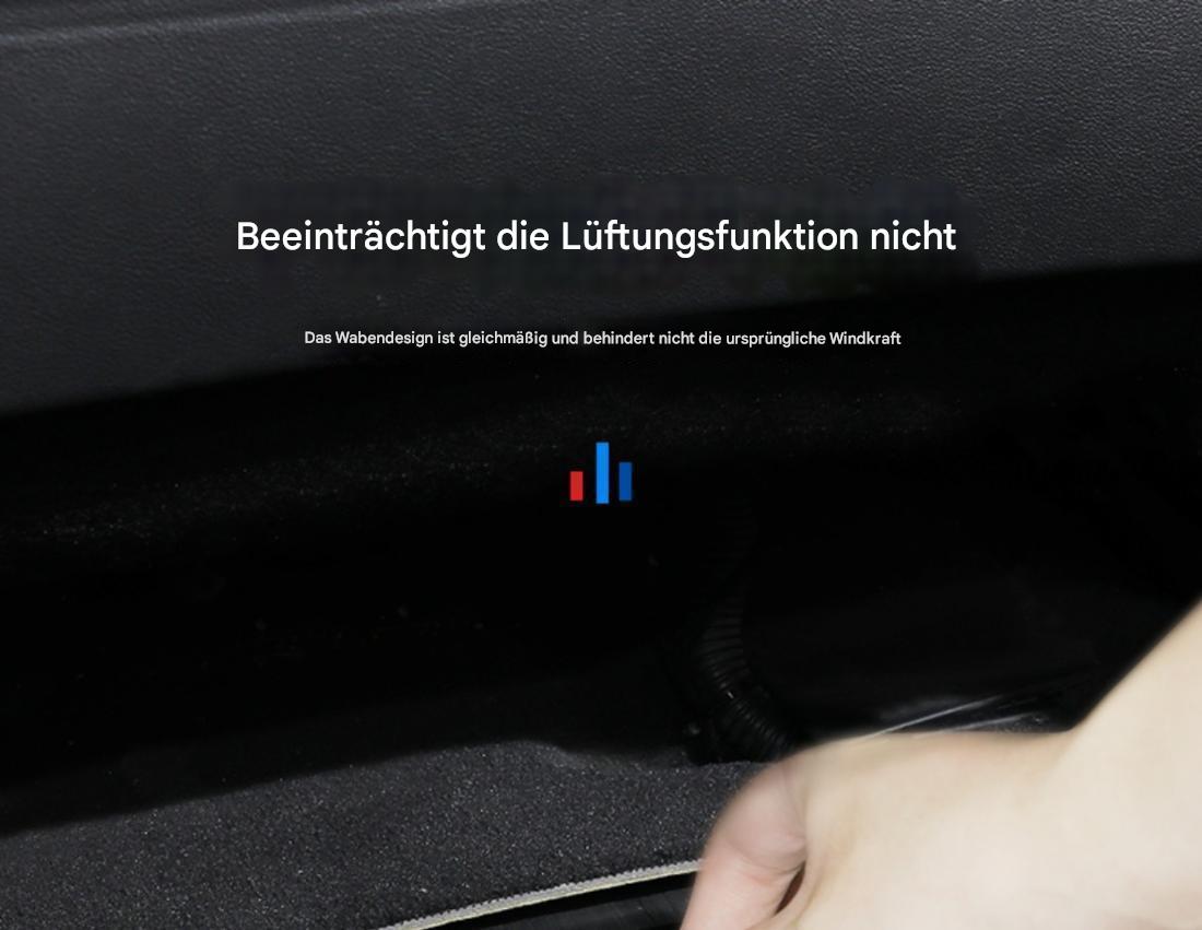 Edelstahl-Lüftungsschutz unter dem Sitz für Audi A4L/A6L/A7/A8/Q3/Q5L/Q7/Q8 – Staubschutz & Dekoration