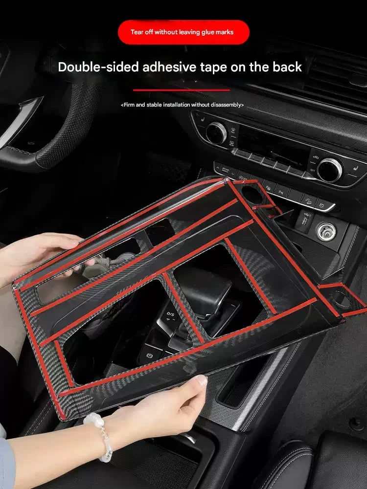 Leder Mittelkonsole Abdeckung für Audi A6L/A7 – Schaltknauf Blende & Schutzrahmen Innenraum Dekor