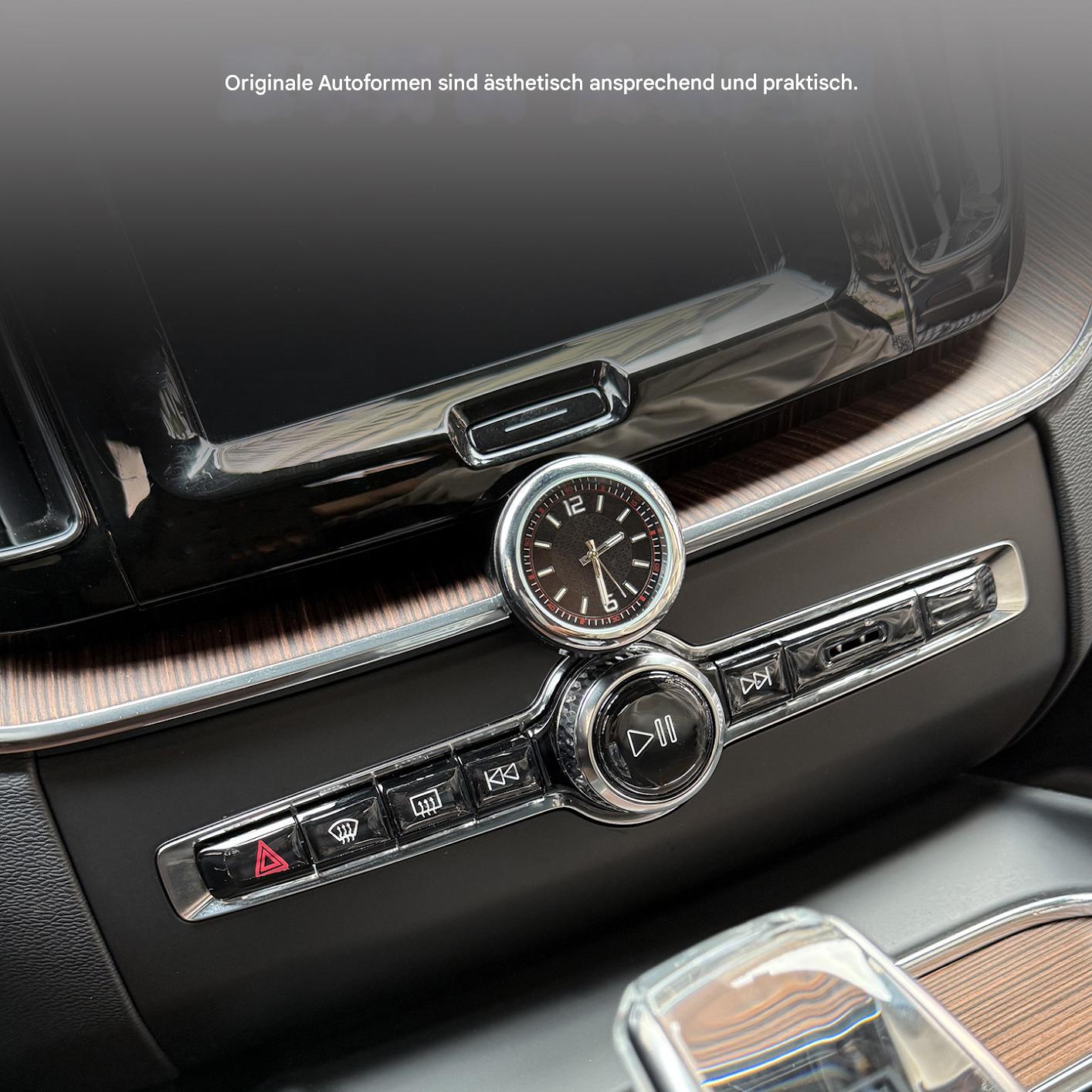 Volvo XC60 2018–2026 Mittelkonsole Quarzuhr – Nachtleuchtende Innenraum Deko