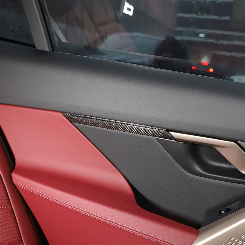 Echte Carbon Türverkleidung Zierleisten für BMW 5er G60 (ab 2024) – 4-teiliges Set Innenraum Dekor