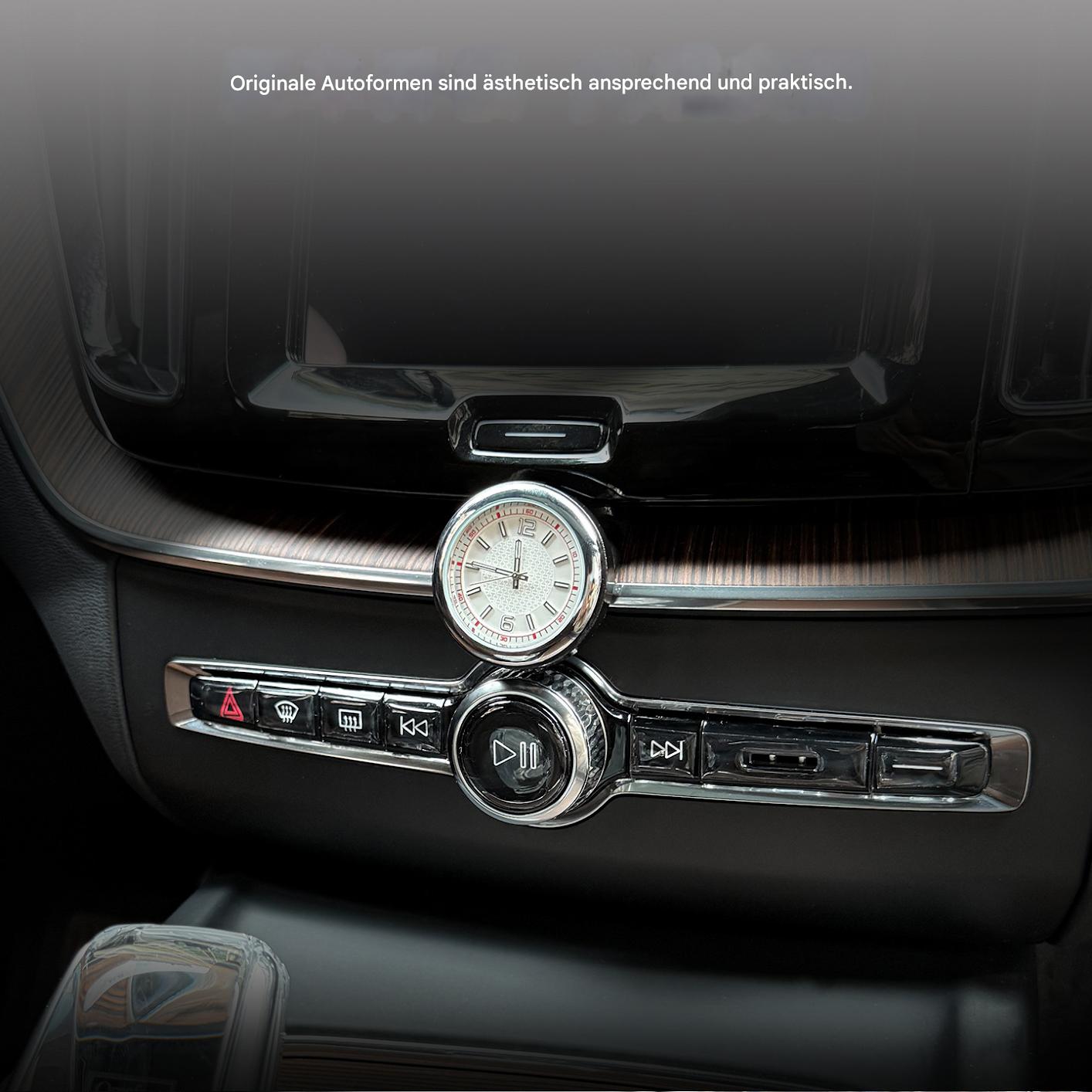 Volvo XC60 2018–2026 Mittelkonsole Quarzuhr – Nachtleuchtende Innenraum Deko