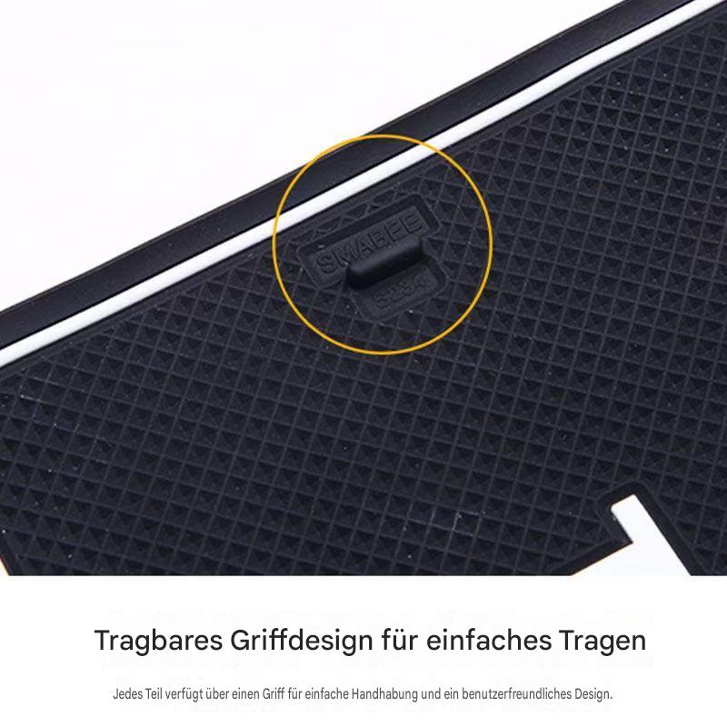 Passgenaue Latex Ablagefachmatten & Becherhaltermatten für VW Passat B8 Facelift 2019–2023 | Rutschfeste Staufach Einlagen Auto Innenraum Tuning Zubehör