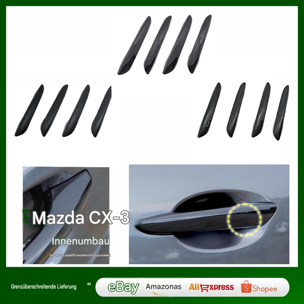 ABS Interior Exterior Door Handle Trim Cover Modification Fit For 2020 Mazda 3 CX-30 Scratch Protection Decorative Covers