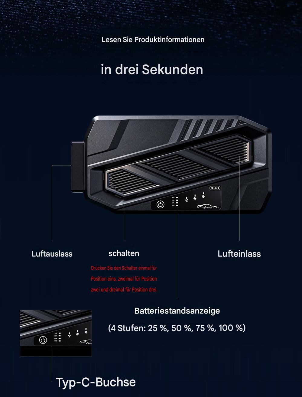 Solar Powered Car Window Exhaust Fan | Car Interior Cooling & Odor Removal Ventilator