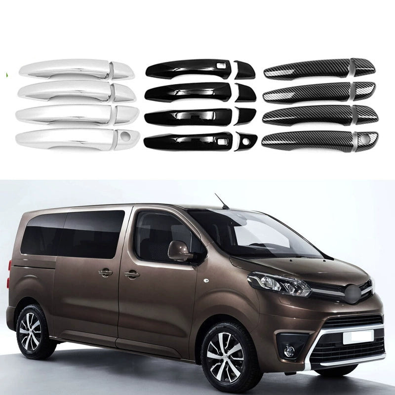 ABS Außentürgriff Verkleidung Schutzabdeckung Tuning Zubehör – Passend für Toyota Proace Verso Baujahre 2020 bis 2025