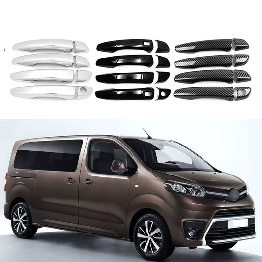 ABS Außentürgriff Verkleidung Schutzabdeckung Tuning Zubehör – Passend für Toyota Proace Verso Baujahre 2020 bis 2025