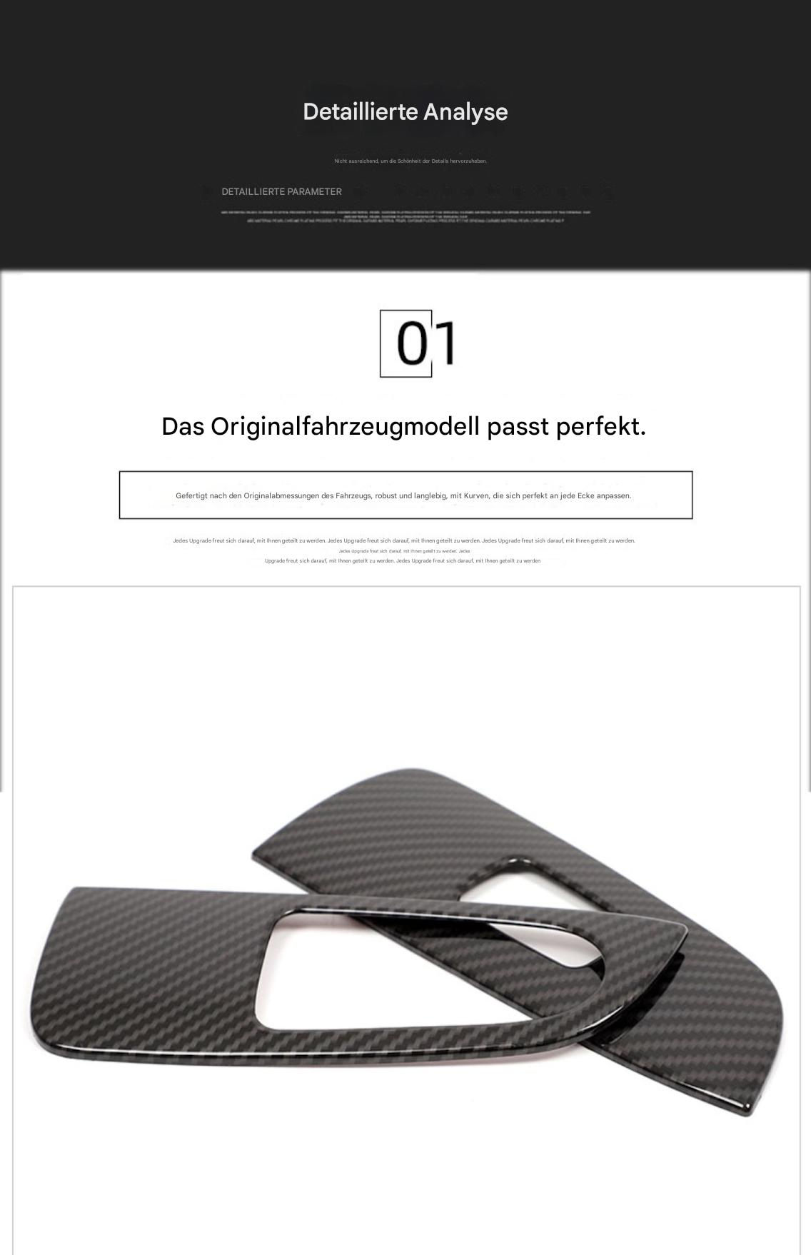 Fensterheberschalter Abdeckung für Mercedes V-Klasse V260 (2015–2022) – Interieur Zierblende aus ABS