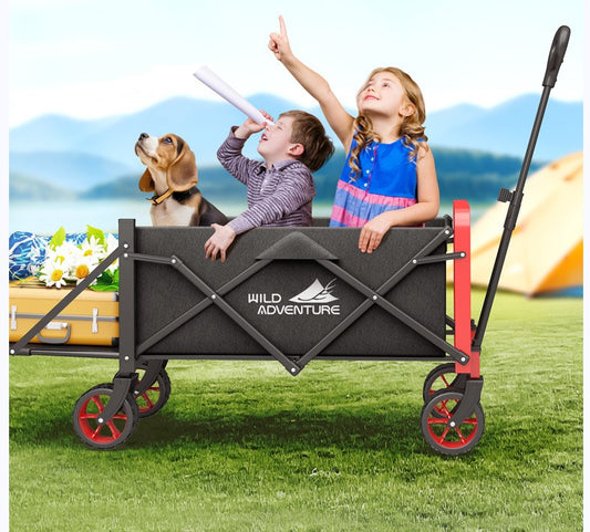 Faltbarer Outdoor-Transportwagen mit Vollstahlrahmen & 600D Oxford – Kompakt & Vielseitig
