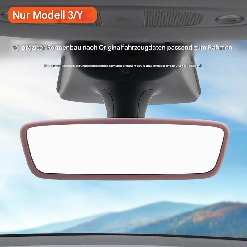 Tesla Model Y / 3 Rückspiegel Schutzabdeckung – Silikon Hülle für Innenraum, Anti-Kratz & Dekor Zubehör