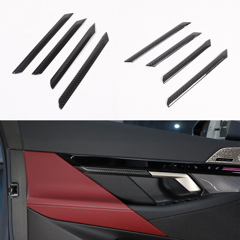 Echte Carbon Türverkleidung Zierleisten für BMW 5er G60 (ab 2024) – 4-teiliges Set Innenraum Dekor