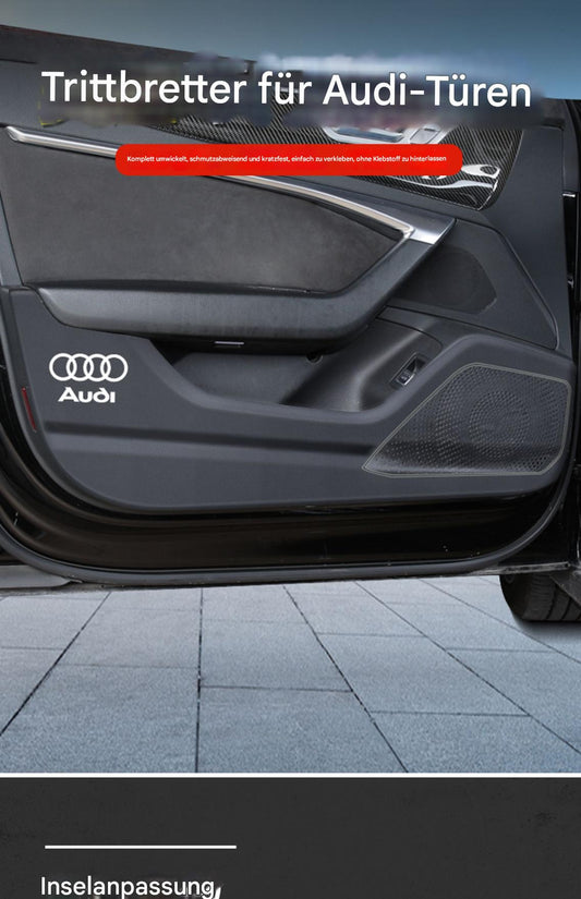 Tür-Kickschutzmatten für Audi A4L A6L A3 A5– Premium Leder Innenraumschutz, Anti-Tritt Schutzfolie & Auto Zubehör