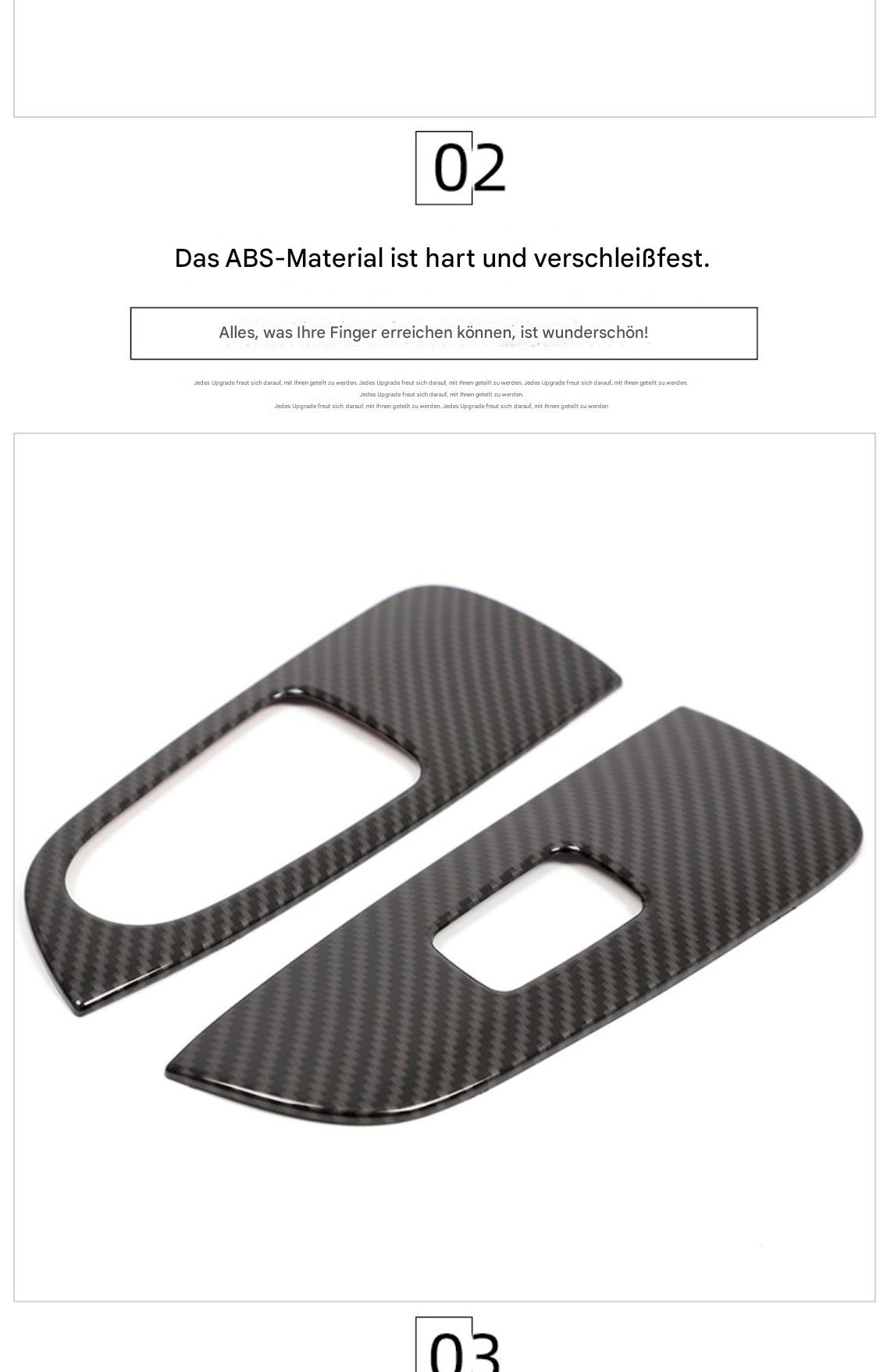 Fensterheberschalter Abdeckung für Mercedes V-Klasse V260 (2015–2022) – Interieur Zierblende aus ABS