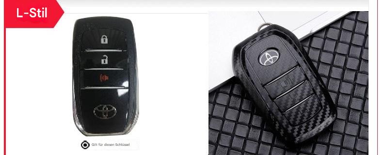 Toyota Schlüsselhülle – Schlüssel Cover für Camry, Corolla, RAV4, Highlander & mehr