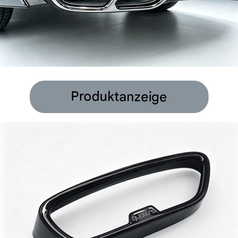 Vierrohr‑Auspuffblenden Edelstahl für Audi A6L 2026 | Funftesrad