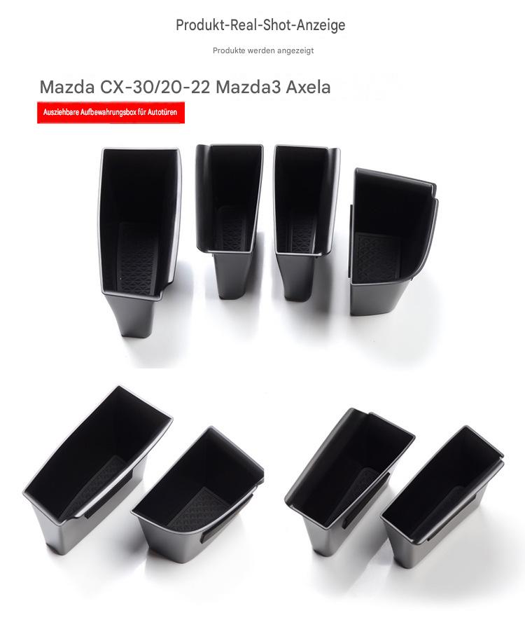 ABS Türgriff Aufbewahrungsbox Auto Organizer – Passend für Mazda CX-30 / Mazda 3, Baujahre 2020 bis 2025, Innenraum Modifikationszubehör