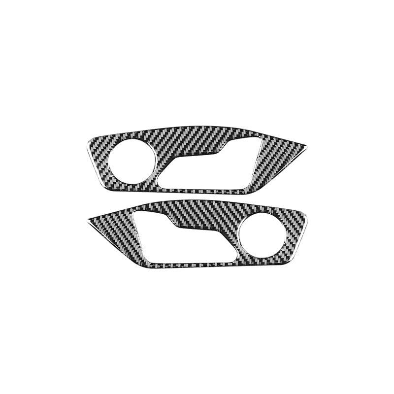 Real Carbon Fiber Seat Adjustment Decorative Trim Covers – Audi Q7 4M 2016 2017 2018 2019
