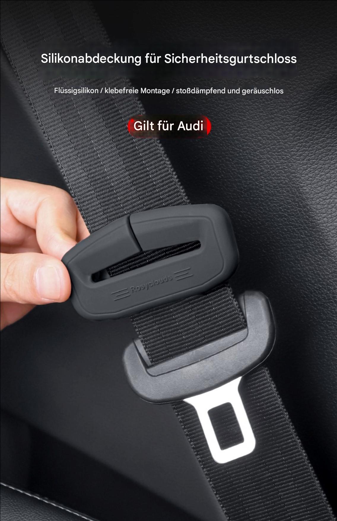 Sicherheitsgurt Steckschutz für Audi A3 A4L A5 A6L A7L Q5L  – Silikon Abdeckung Innenraum Zubehör