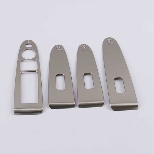 Fensterheberschalter Zierblenden für Kia Sportage (2011–2017) – Edelstahl Dekorahmen, 4-teilig