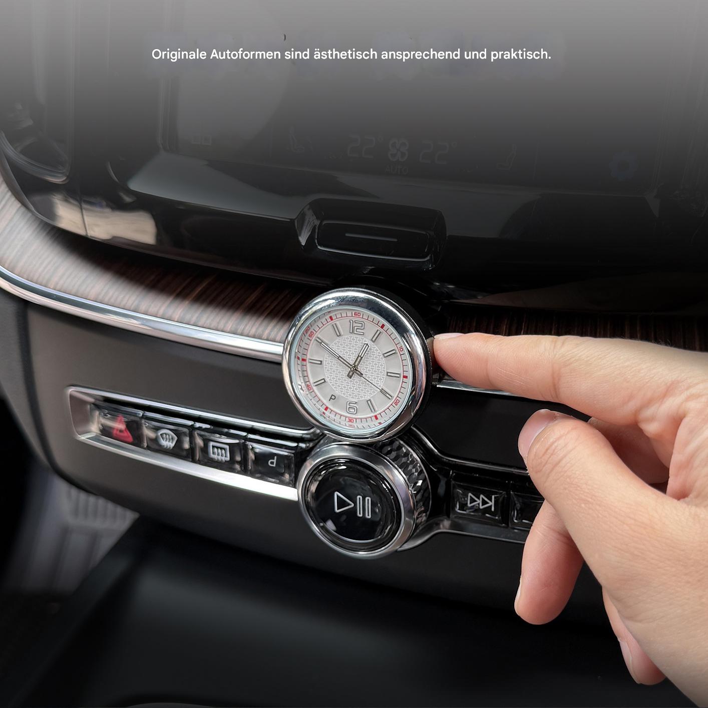 Volvo XC60 2018–2026 Mittelkonsole Quarzuhr – Nachtleuchtende Innenraum Deko