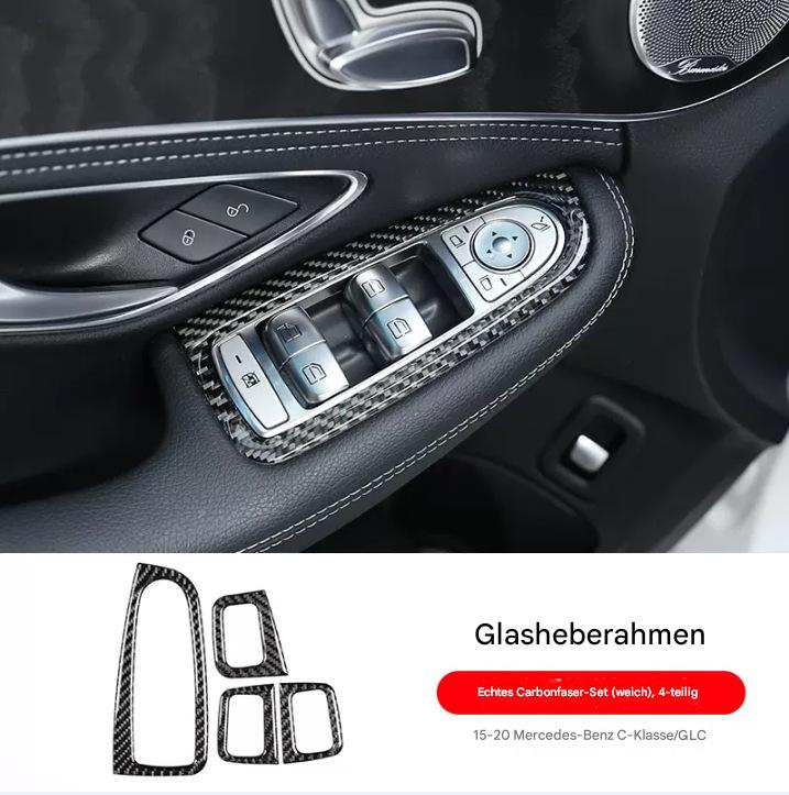 Mercedes GLC260L & C200L/C260L 2015–2020 Carbon Innenraum Dekorleisten