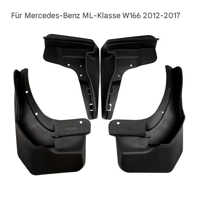 Schmutzfänger für Mercedes ML W166 ML350 ML400 | Neutraler elastischer Kunststoff Spritzschutz