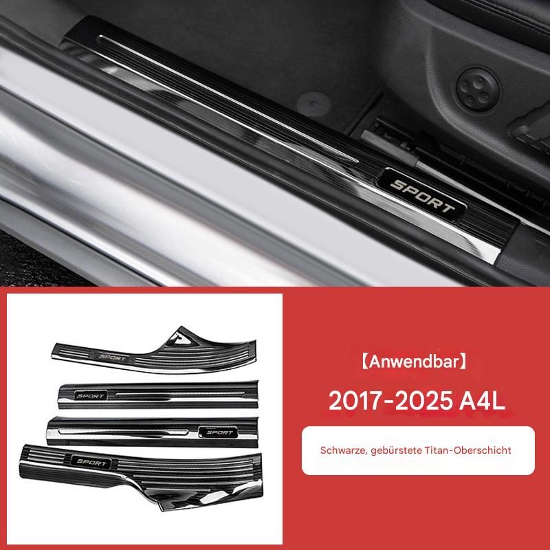 Einstiegsleisten für Audi A6L, Q5L, A4L, A7L – Edelstahl Türschweller Abdeckung & Welcome Pedal Interieur Zierleisten
