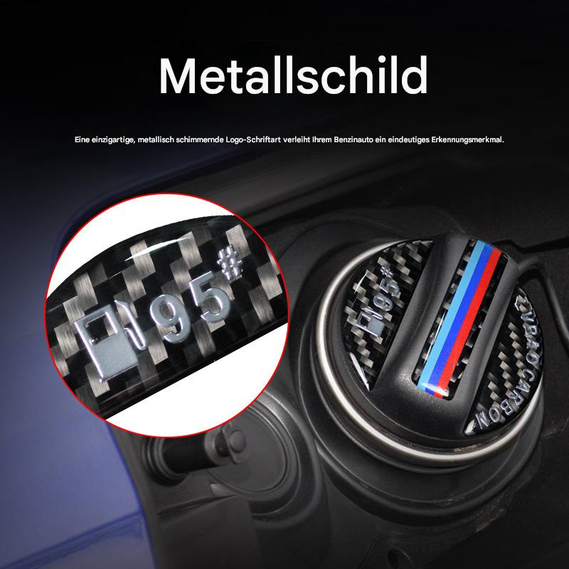 Kraftstoff Hinweis Aufkleber 92/95/98 – Carbon Tankdeckel Dekor