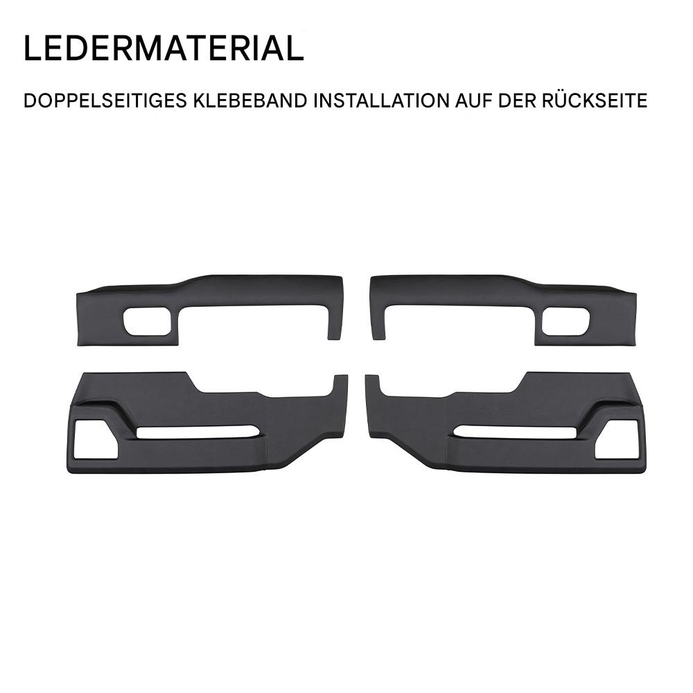 Suzuki Jimny JB64 JB74 JC74 2025 Türschutz Leder – 4-teiliges Set, Anti-Kick Türverkleidung, Kratzschutz mit 3M-Klebeband