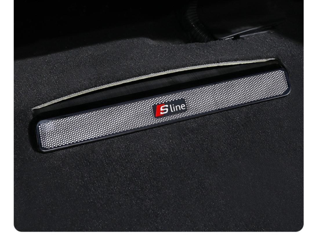 Edelstahl-Lüftungsschutz unter dem Sitz für Audi A4L/A6L/A7/A8/Q3/Q5L/Q7/Q8 – Staubschutz & Dekoration