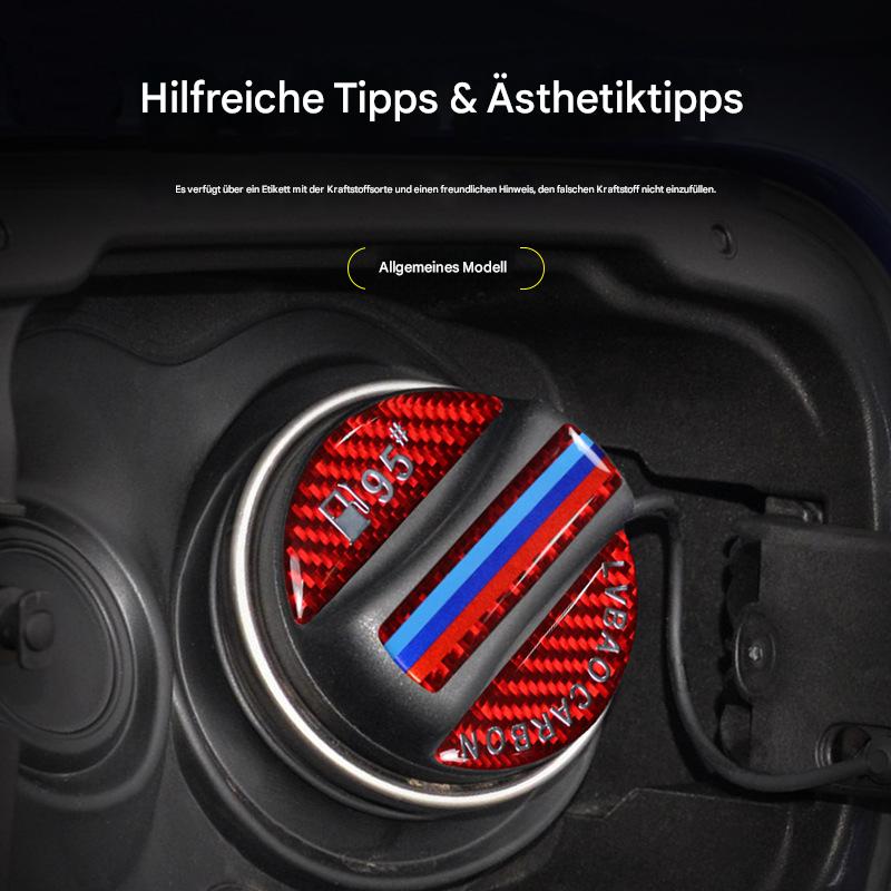 Kraftstoff Hinweis Aufkleber 92/95/98 – Carbon Tankdeckel Dekor