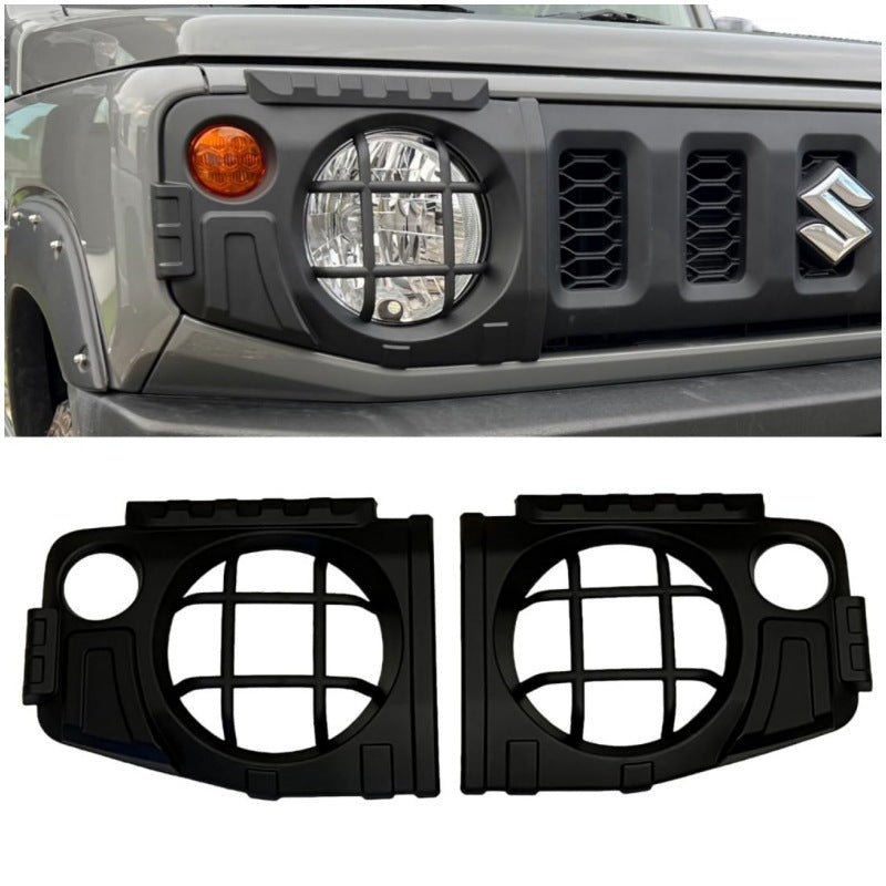 Suzuki Jimny 2018+ JB64/JB74 – Black Warrior Türgriff Abdeckung & Scheinwerfer Rahmen – Exterieur Tuning Set