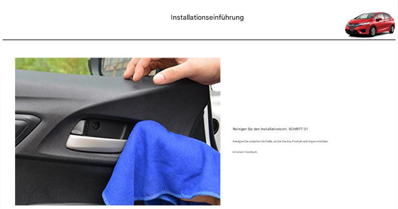 ABS Chrom Türgriffblenden für Honda Fit GK5 2014–2020 – Innenrahmenabdeckung für 3. Generation Jazz