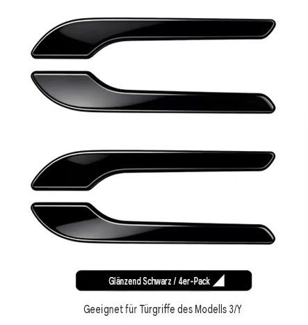 Tesla Model 3 / Y / Y L Türgriff-Abdeckungen in Carbon-Optik – ABS Türgriffschutz, Kratzschutz & Tuning Zubehör