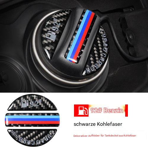 Kraftstoff Hinweis Aufkleber 92/95/98 – Carbon Tankdeckel Dekor