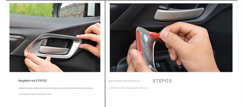 ABS Chrom Türgriffblenden für Honda Fit GK5 2014–2020 – Innenrahmenabdeckung für 3. Generation Jazz