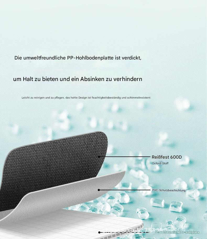 Faltbarer Outdoor-Transportwagen mit Vollstahlrahmen & 600D Oxford – Kompakt & Vielseitig