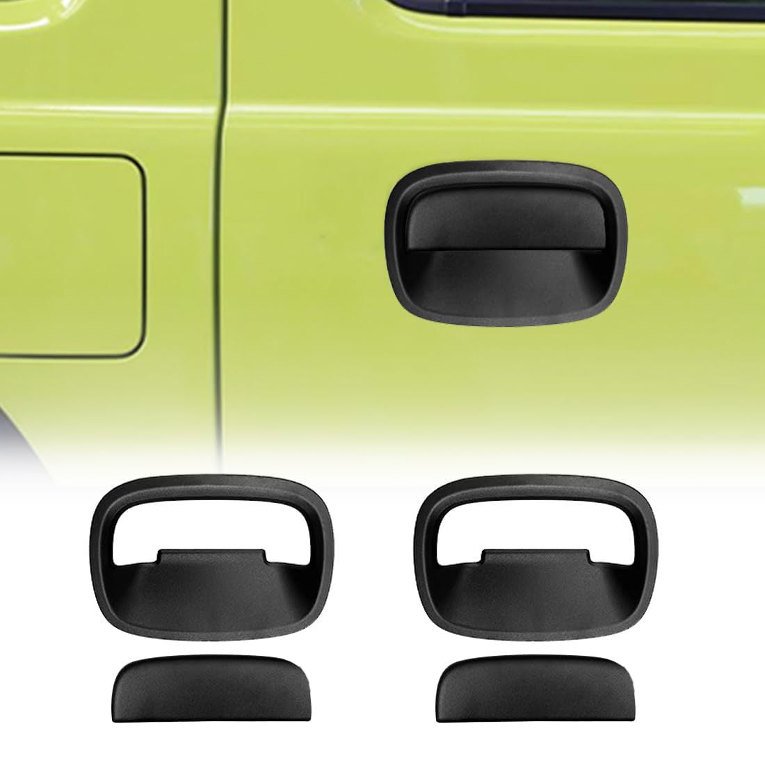 Suzuki Jimny 2018+ JB64/JB74 – Black Warrior Türgriff Abdeckung & Scheinwerfer Rahmen – Exterieur Tuning Set